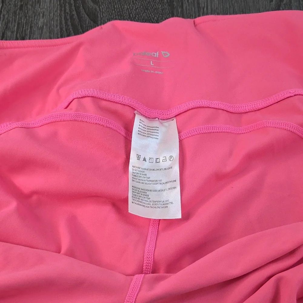 Baleaf Womans Leggings LARGE Hot Pink 80 nylon 20Spandex EUC - Picture 15 of 16